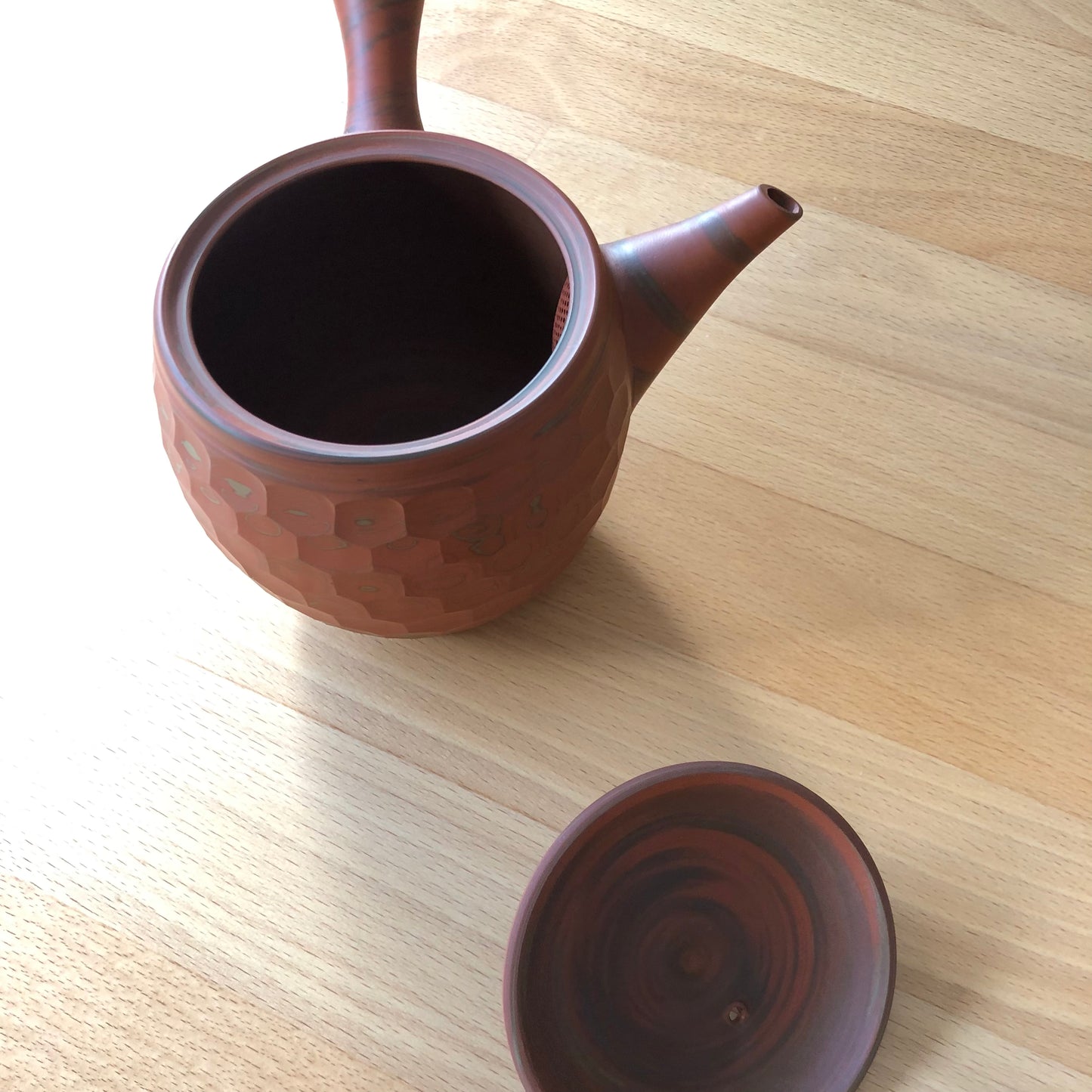 Handmade Tea Pot Kyusu - Tokoname Yaki  - Yusen - 0001