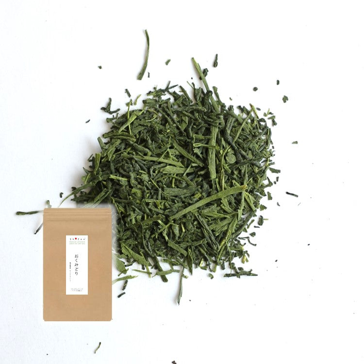 Okumidori with Matcha Sencha Green Tea Loose Leaf from Japan