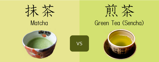 Difference between Matcha and Green Tea (Sencha) INFOGRAPHIC