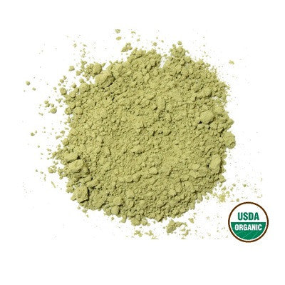 Organic genmaicha green tea powder