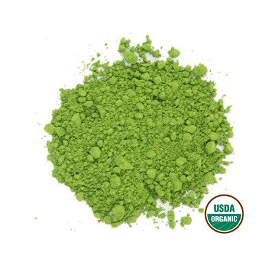Organic matcha green tea powder
